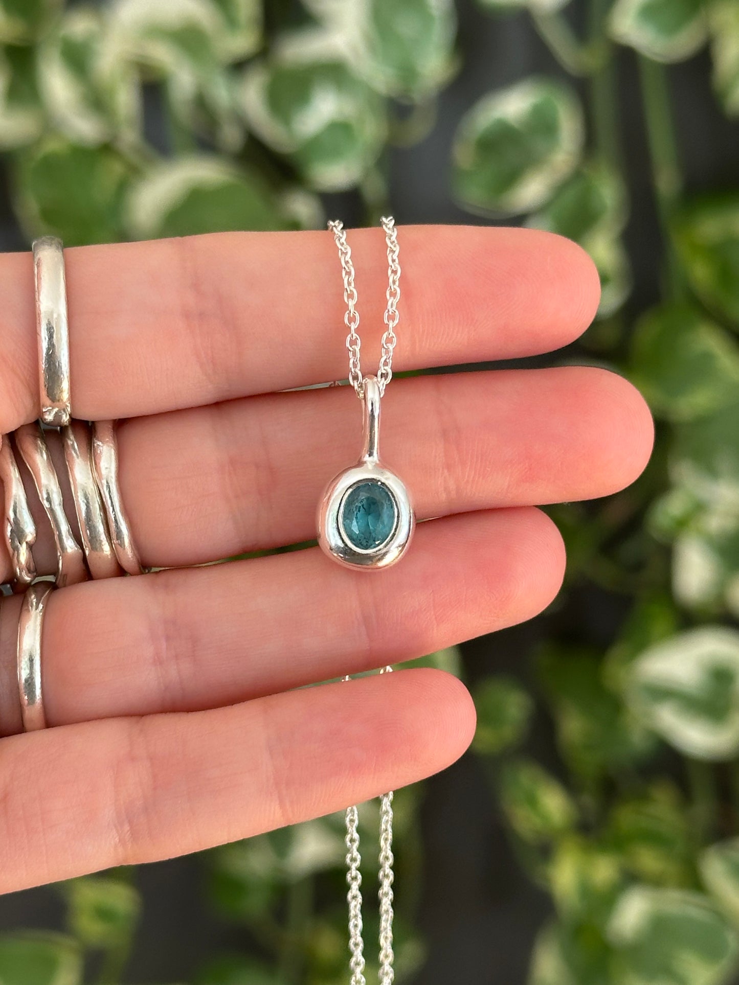 london blue bubble pendant