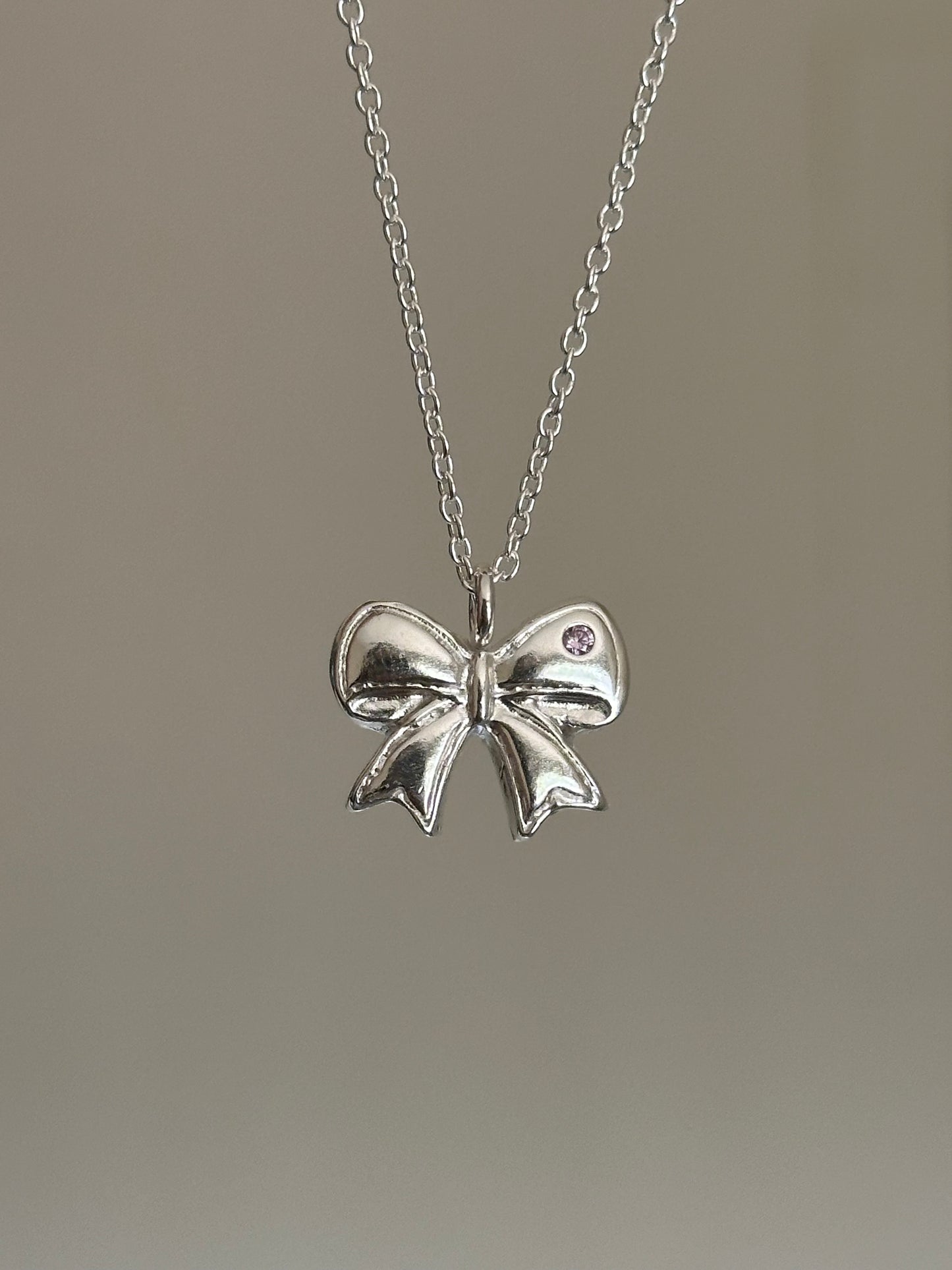 alexandrite bow pendant- made to order