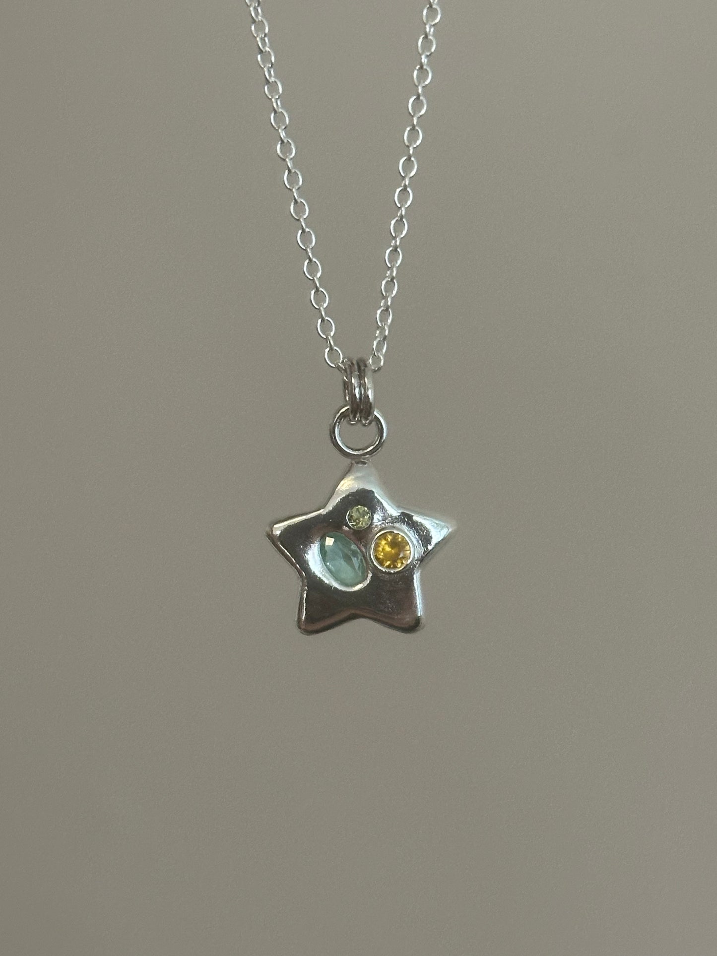 wildflower star pendant- ready to ship
