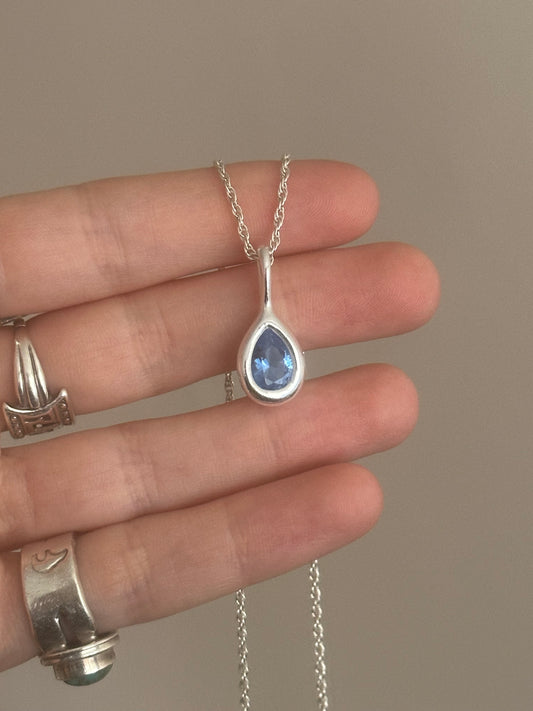 teardrop necklace- ready to ship