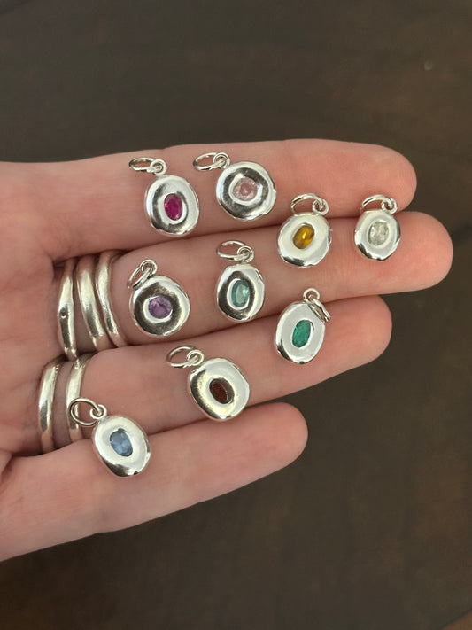 mini gemstone charms- made to order