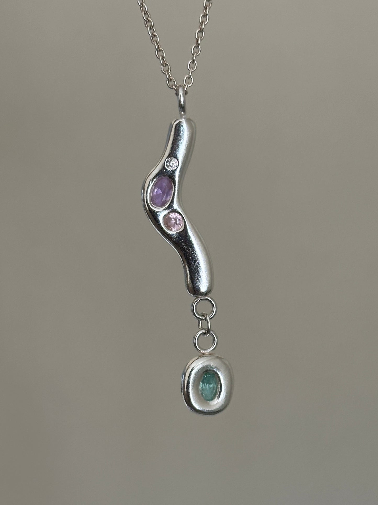 mermaid tear pendant- made to order