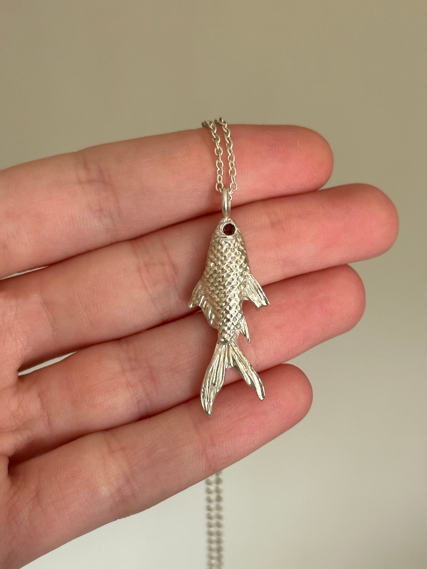 fish pendant (large)- made to order