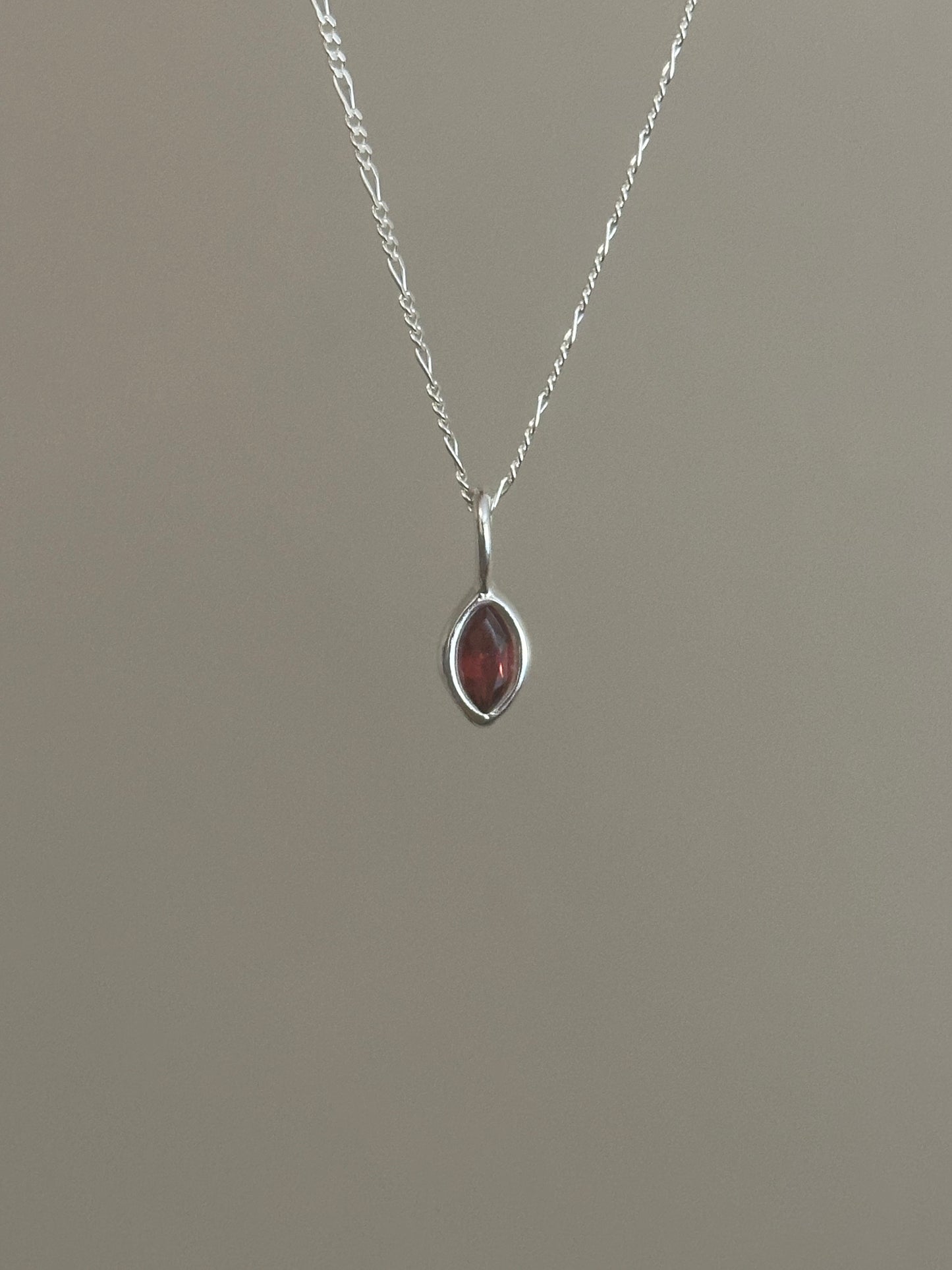 natural garnet necklaces- ready to ship